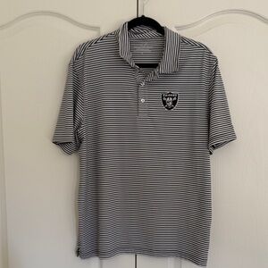Raiders vineyard vines men's large golf polo
